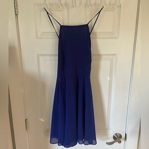 Silence & Noise navy blue backless dress. Size 10. Perfect condition!